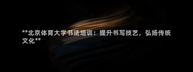焦点娱乐游戏：**北京体育大学书法培训：提升书写技艺