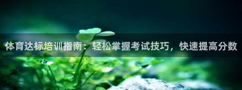 焦点娱乐官方网站入口下载：体育达标培训指南：轻松掌握