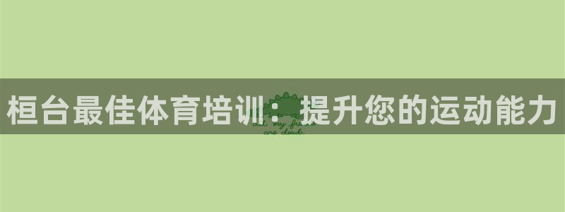焦点娱乐官网首页入口网址：桓台最佳体育培训：提升您的