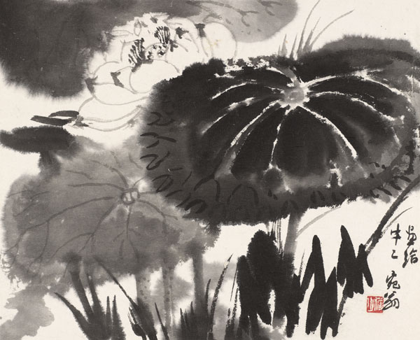 山水人物花卉册（之四）-23&times;28cm-1978年-册页