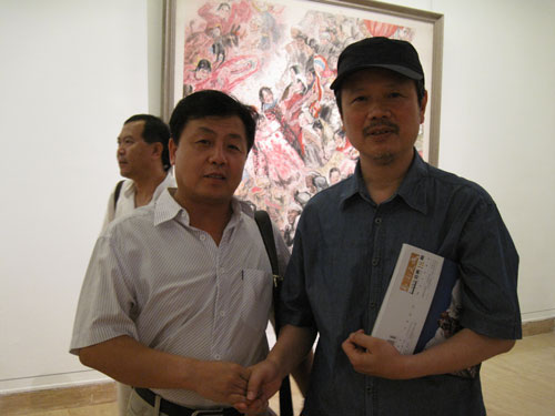 杨焦点与田黎明合影